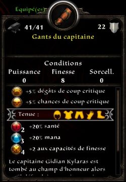 Gants capitaine