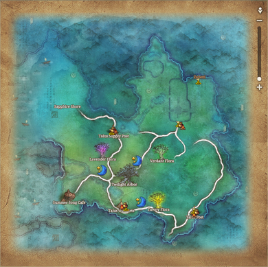 Midnight Skypetal Plains Map