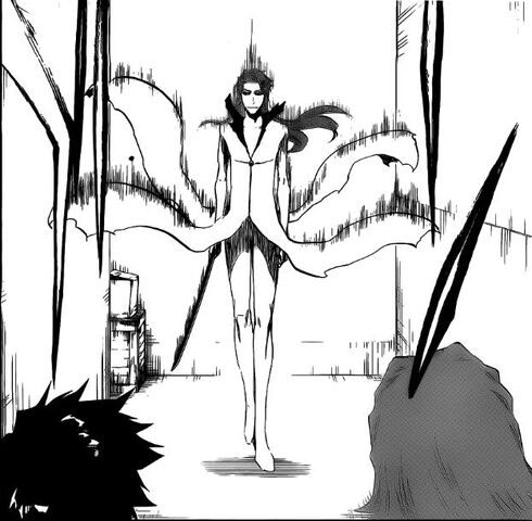 Archivo:Aizen encuentra a Tatsuki y a los demas.jpg