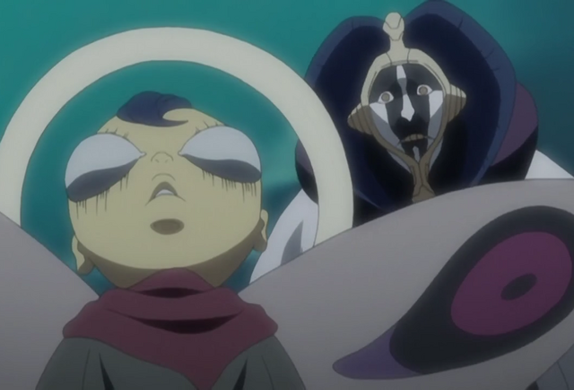 Arquivo:Mayuri vendo sua Zanpakutou materializada.png