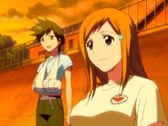 O20 Orihime i Tatsuki oglądają zachód słońca