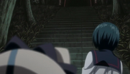 Kon and Nozomi arrive at Senkaimon entrance