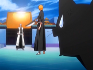 O22 Yoruichi zszokowana postawą Ichigo do Ichimaru