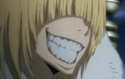 Raziel madly grinning