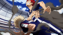 Katsuki injures Eijiro