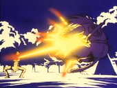 Dodonpa de Tao toca Goku