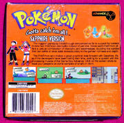 Pokemon Sapphire box back