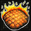Ach-grilled meat