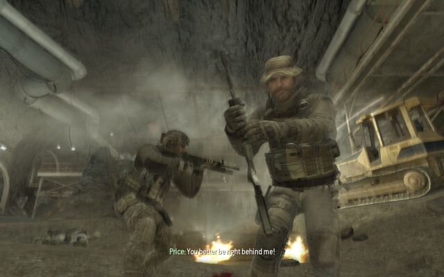 File:Price Giving An M4A1 Down the Rabbit Hole MW3.jpg