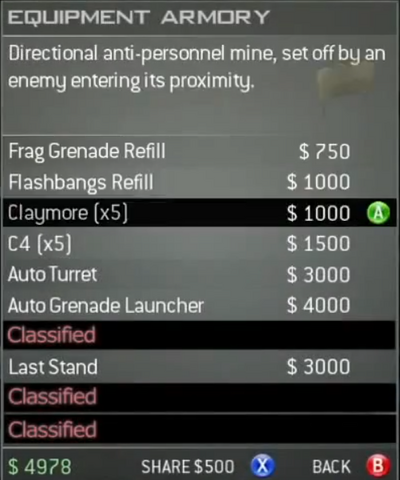 File:Survival Mode Screenshot Equipment Armory Claymore.png