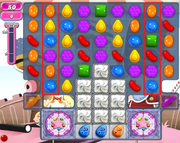 Reality level 394 vertical striped candy attack areas