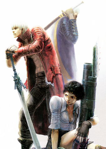 File:Dante Vergil and Lady.png