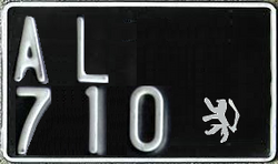 1940s license plate
