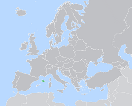 Europe map Brunant