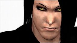 M's evil eyes