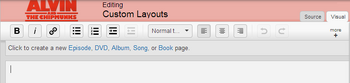Custom Layouts Message
