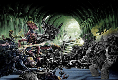 Genestealers-fight
