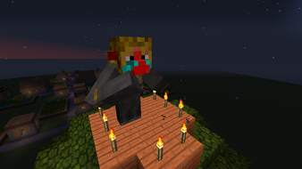 Monking atop a tree