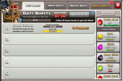 Daily QuestsIdee