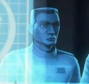 Clone naval officer hologram