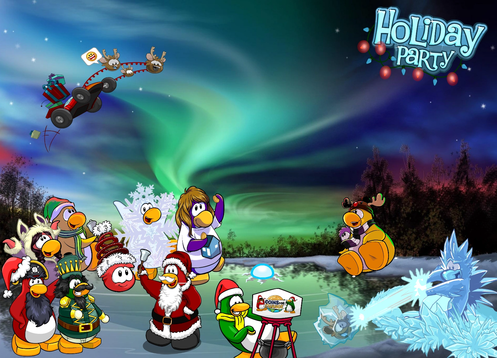Image Holiday Party Wallpaper.png Club Penguin Wiki Fandom