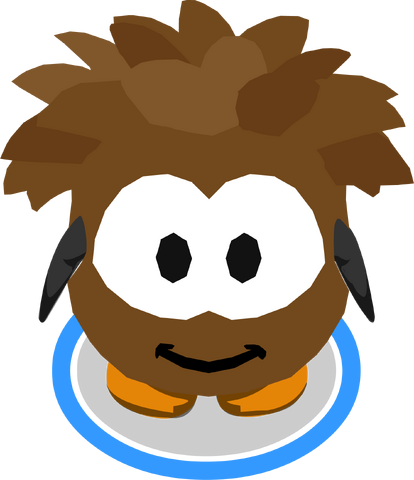 File:Brown Puffle Costume in-game.png