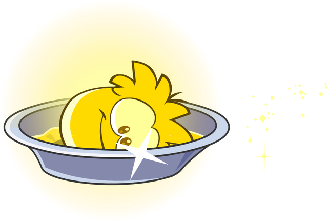 File:Gold Puffle Bath.png