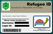 Turtly refugee card