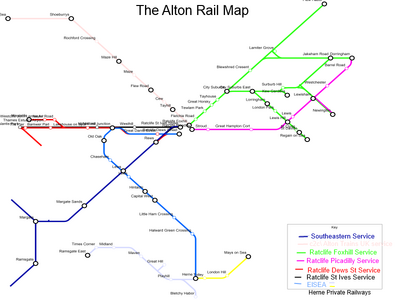 Alton Rail Map