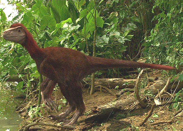 File:Pyroraptor in garden.jpg