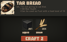 Tar bread make
