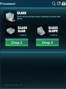 Creativerse processing slopes glass