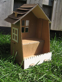 Cardboard house