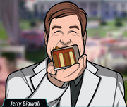 Jerry, eating cake