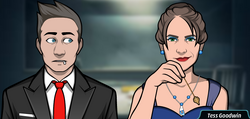 Tess, hypnotizing Jones