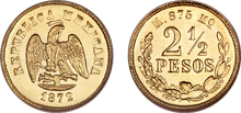 Mexico 2.5 pesos 1872