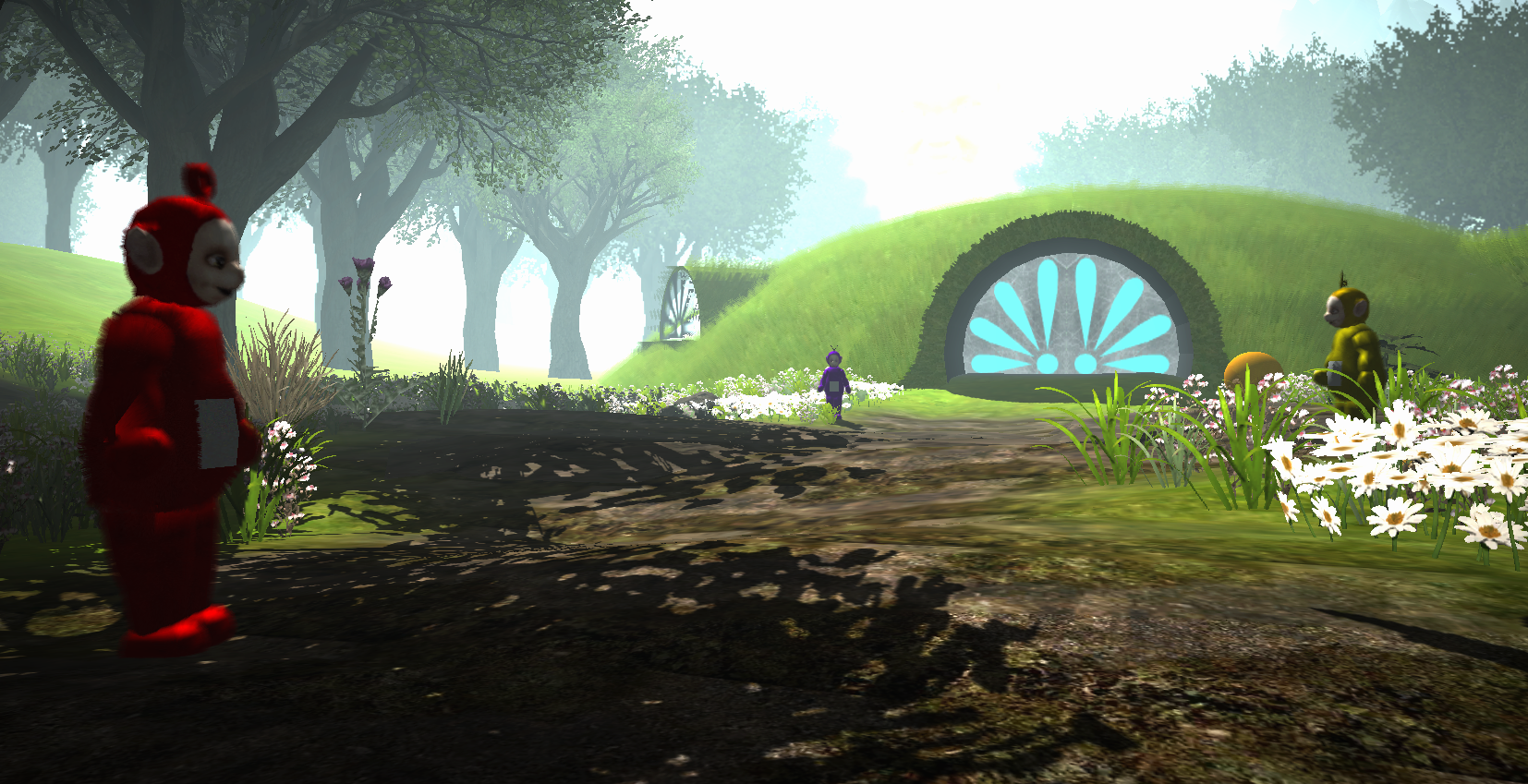 teletubbies slender game onlide