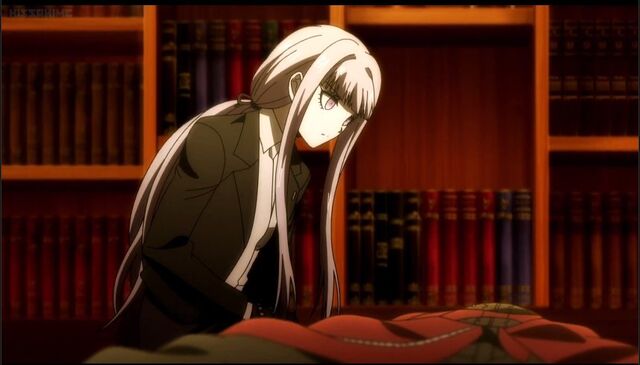 File:Kirigiri inspecting Izayoi's body.jpg
