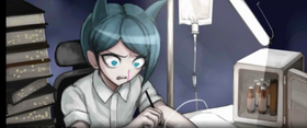 Nagisa siendo forzado a estudiar
