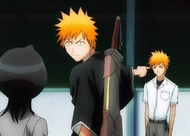 Ichigo asks about Kon