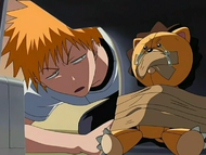 Ichigo finds Kon