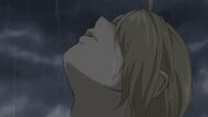 Ed in rain