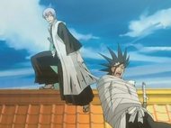 Gin ties up Kenpachi