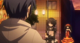 Real Kurumi confronts her clone