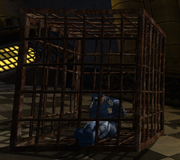 Caged officer