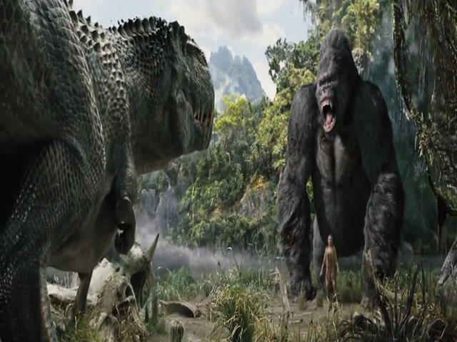 king kong vs v rex statue
