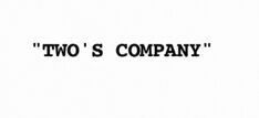 Twoscompany