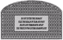 Shadowgate warning stone