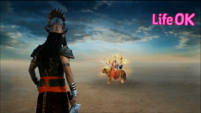 File:Durgasur Confronts Goddess Durga.png