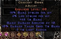 unique amulets 1 diablo powered  Wiki  Fandom Wikia Diablo by  Moon  (item) Crescent